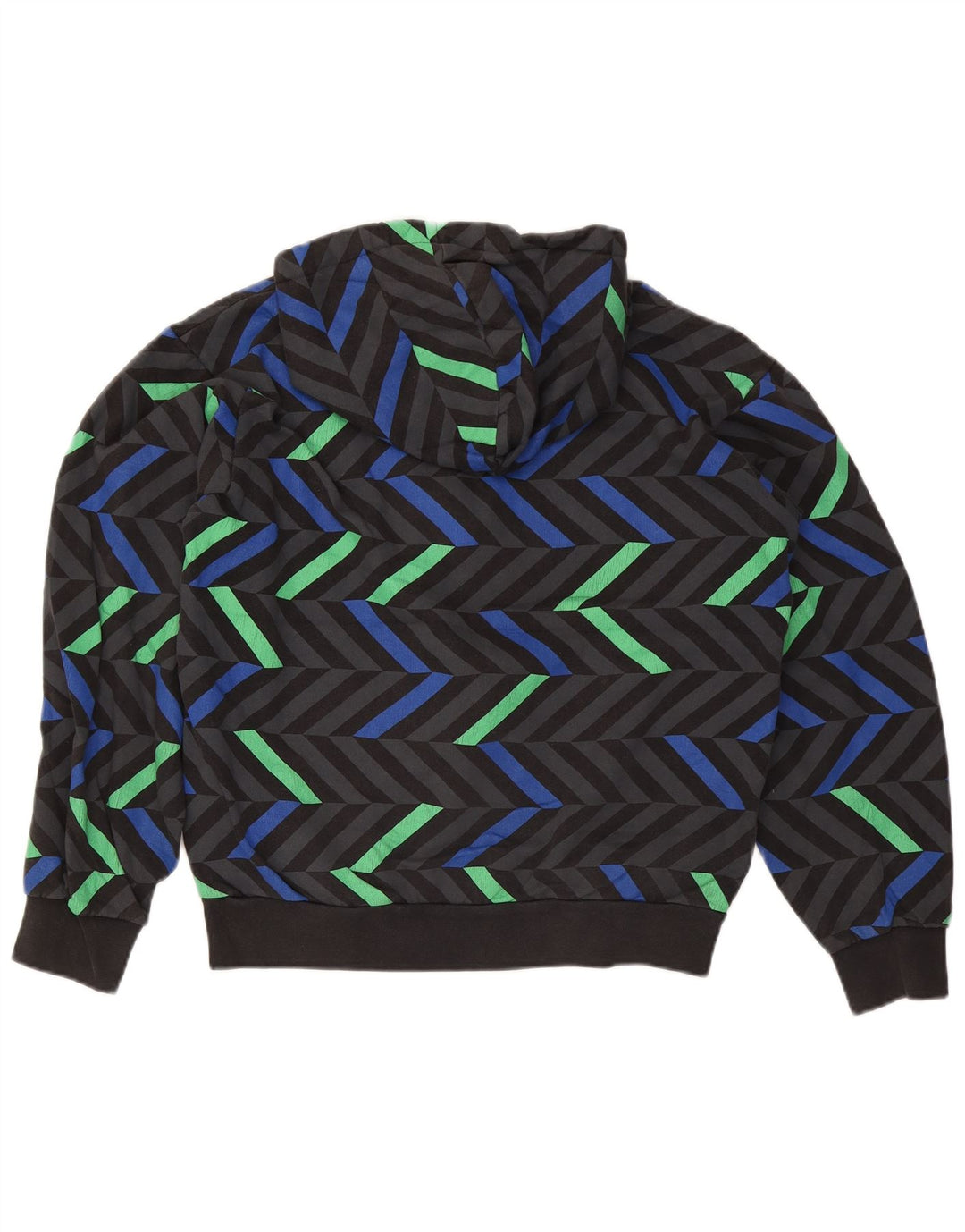Felpa con cappuccio e zip Nike da uomo, piccola, in cotone geometrico multicolore