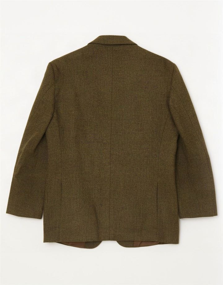 Giacca Blazer da Uomo a 3 Bottoni Duca Visconti IT 48 Media Lana Kaki