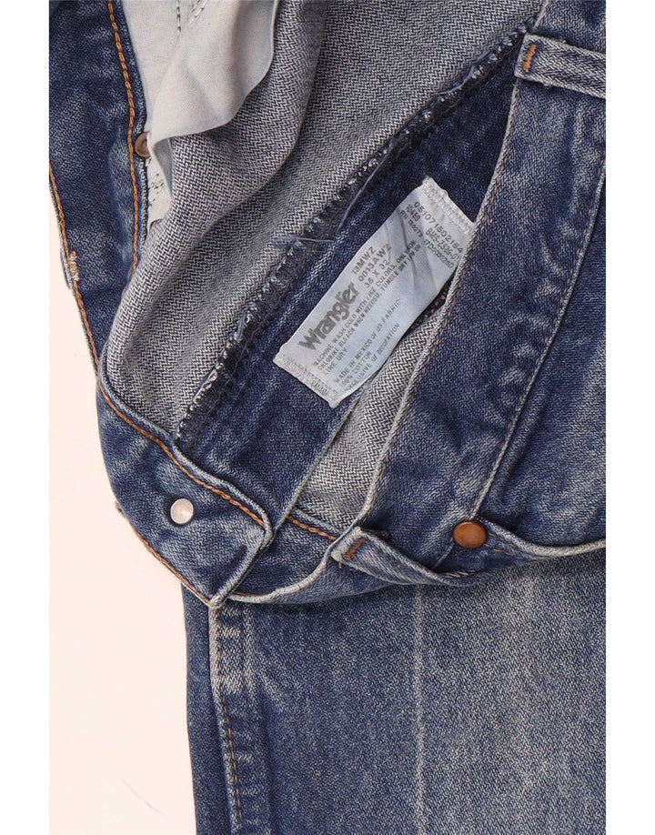 Jeans dritti da uomo Wrangler W36 L32 cotone blu