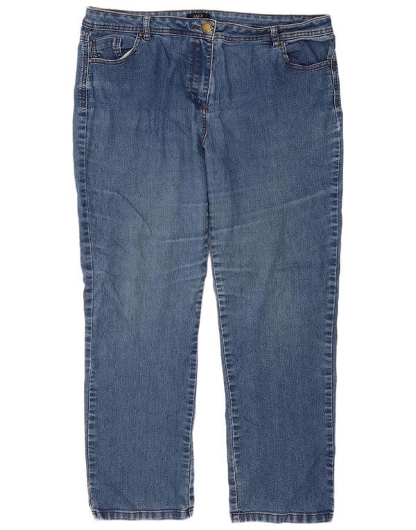 Jeans dritti da donna M&Co UK 18 XL W38 L29 Blu
