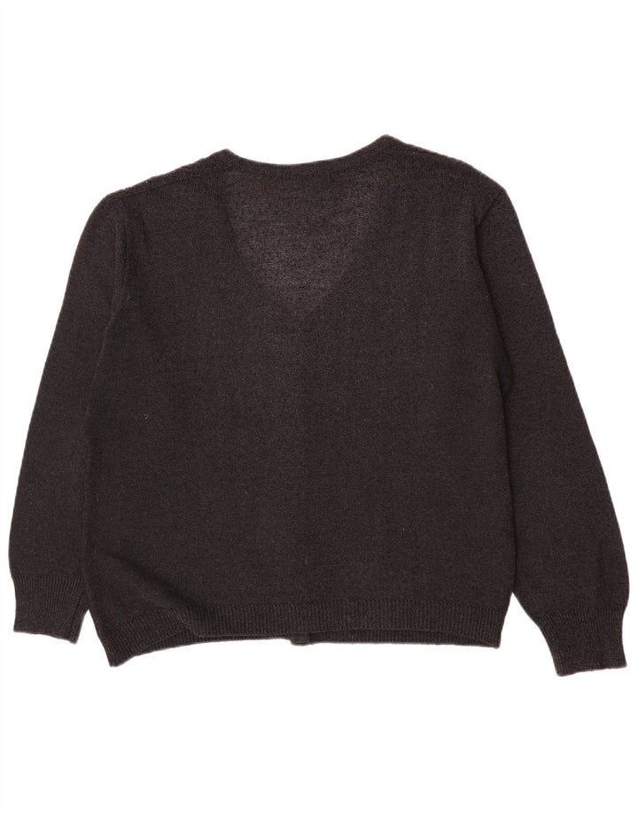 Maglione cardigan da donna Sara Valentino UK 16 grande nero