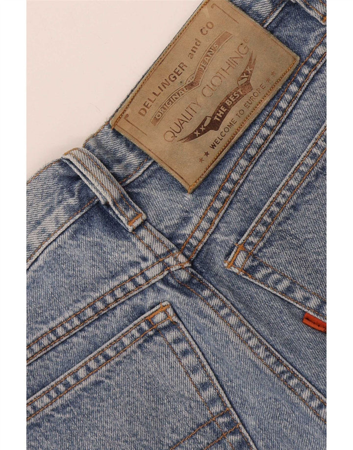 Pantaloncini di jeans vintage da uomo W30 in cotone blu medio