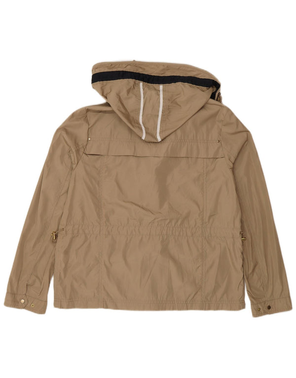 Giacca utilitaria con cappuccio da donna Zara UK 18 XL Poliestere beige