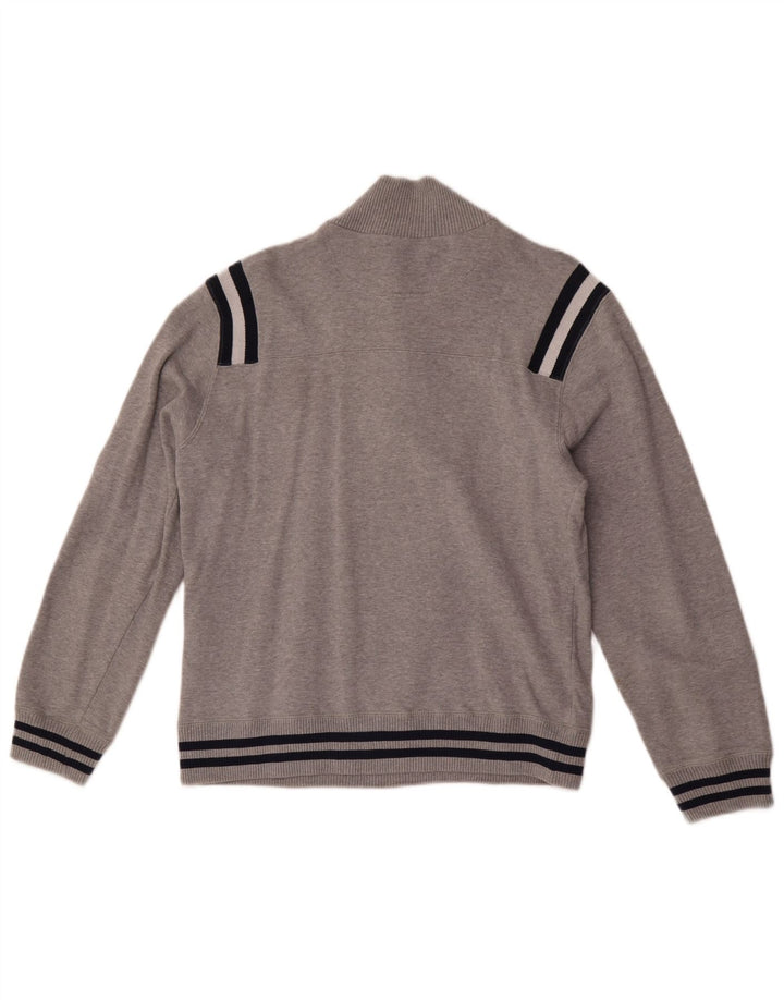 Felpa da donna con collo con zip Champion, maglione UK 12, colore grigio medio