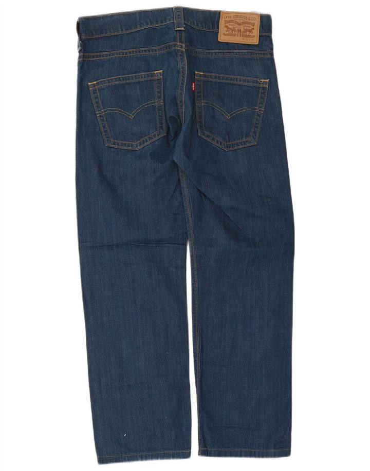 Jeans dritti da uomo Levi's W33 L28 cotone blu