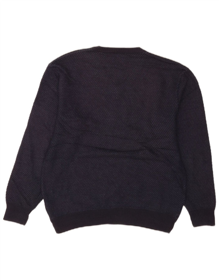 Maglione maglione con scollo a V da uomo Marks & Spencer piccolo blu navy
