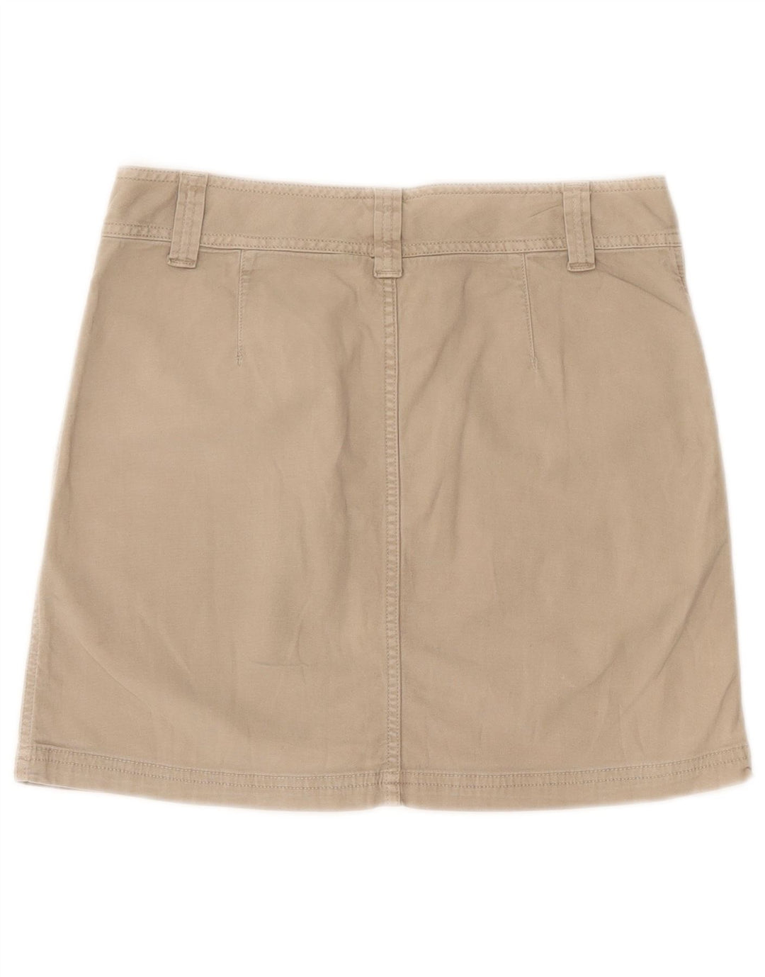 Gonna cargo da donna Benetton IT 42 media W30 cotone beige