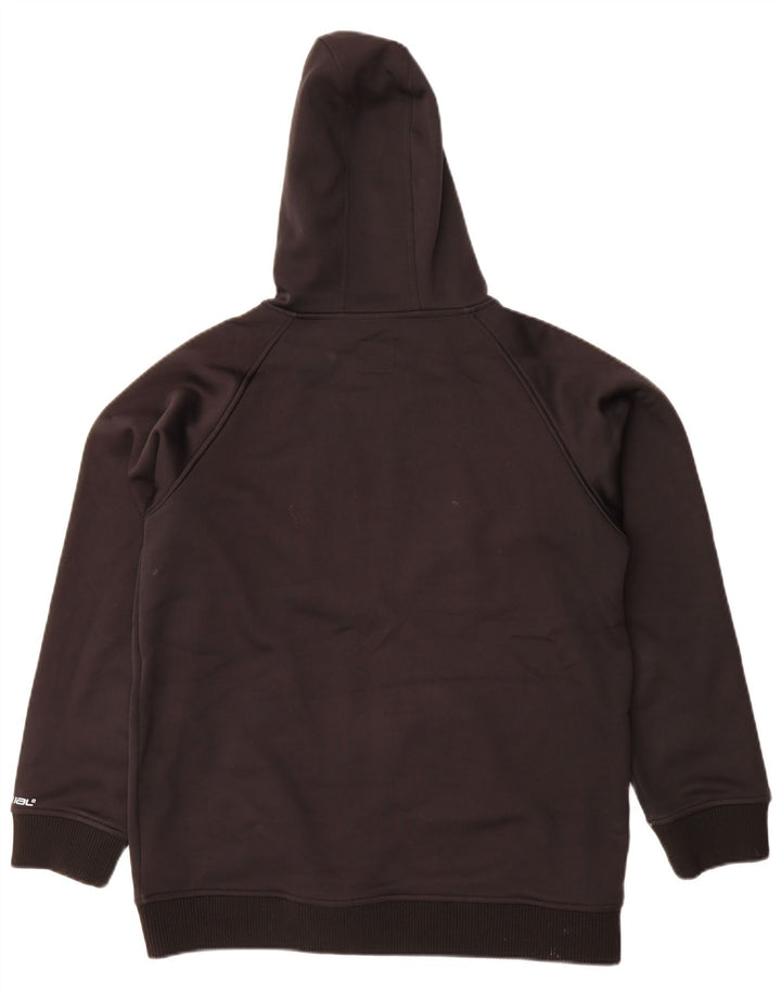 Maglione con cappuccio e zip grafica per ragazzi con animali 15-16 anni in poliestere nero