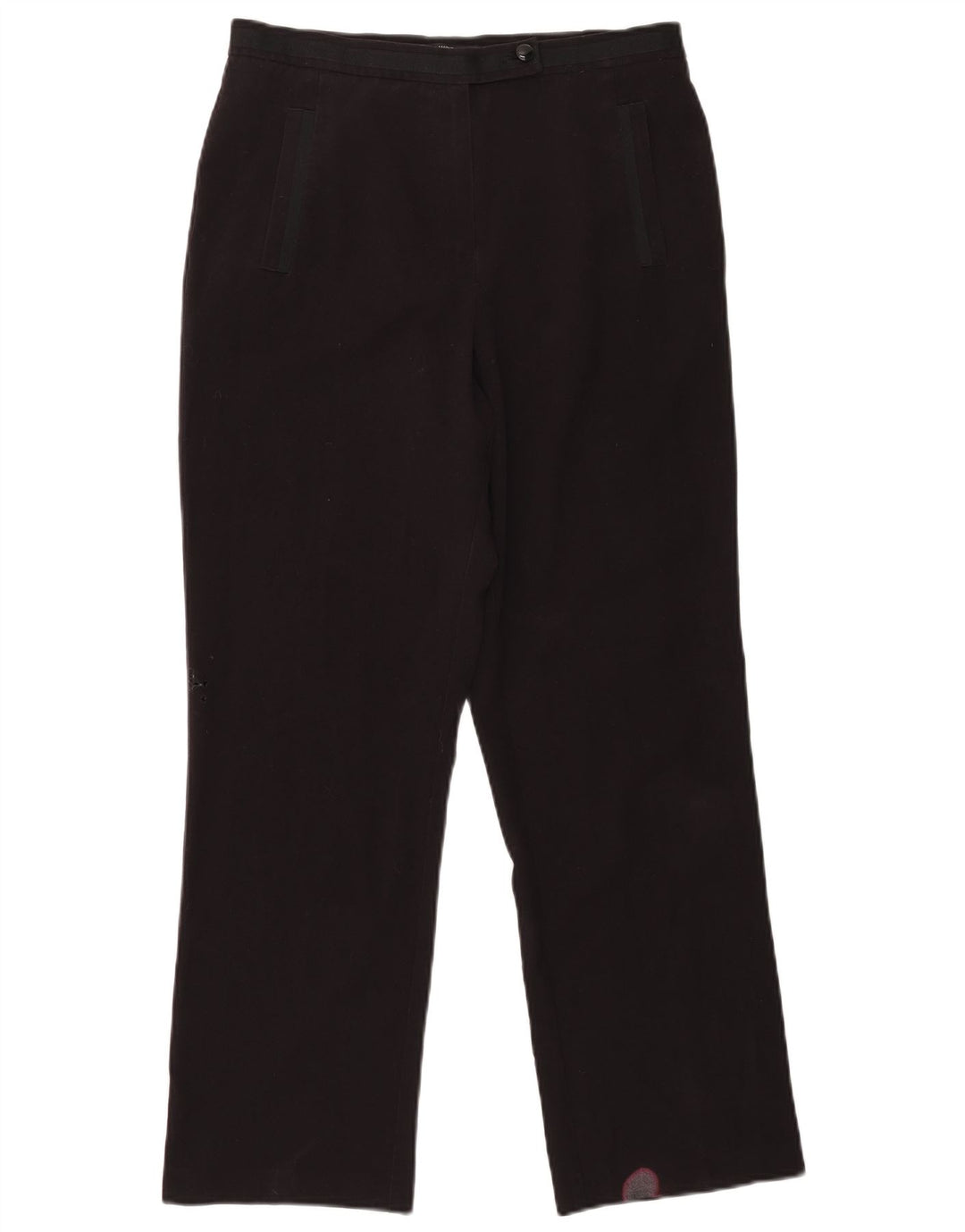 Pantaloni da abito dritti da donna Marks & Spencer UK 12 medi W30 L27 neri