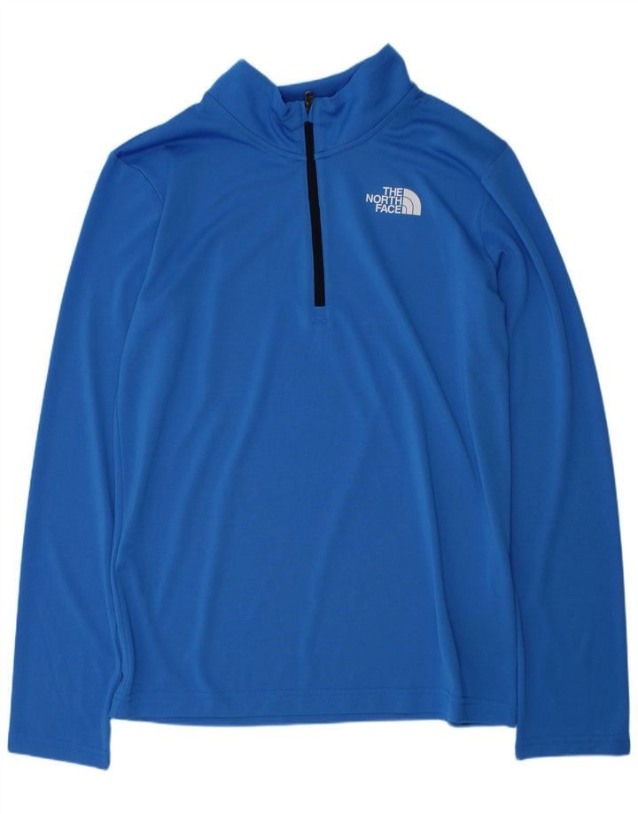 Top da tuta pullover con zip e collo da ragazzo The North Face 13-14 anni, grande, blu