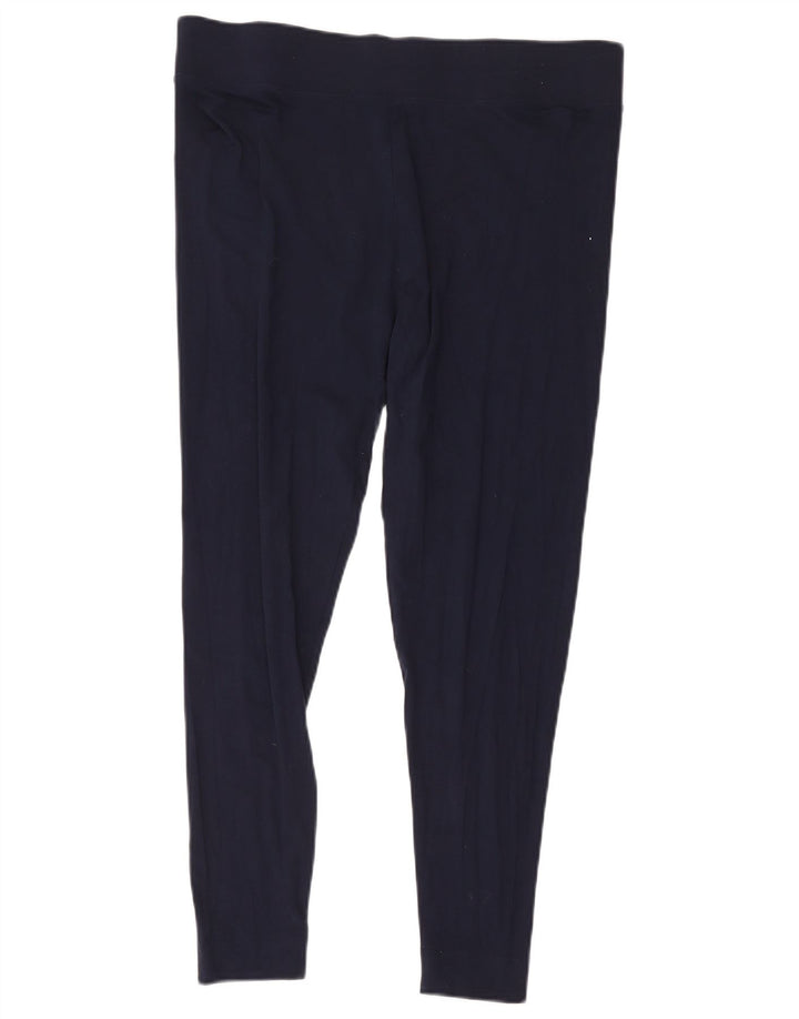 Leggings da donna Marks & Spencer UK 18 XL viscosa blu navy