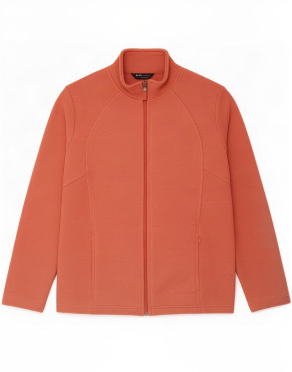Giacca in pile oversize da donna Marks & Spencer UK 18 XL poliestere rosa