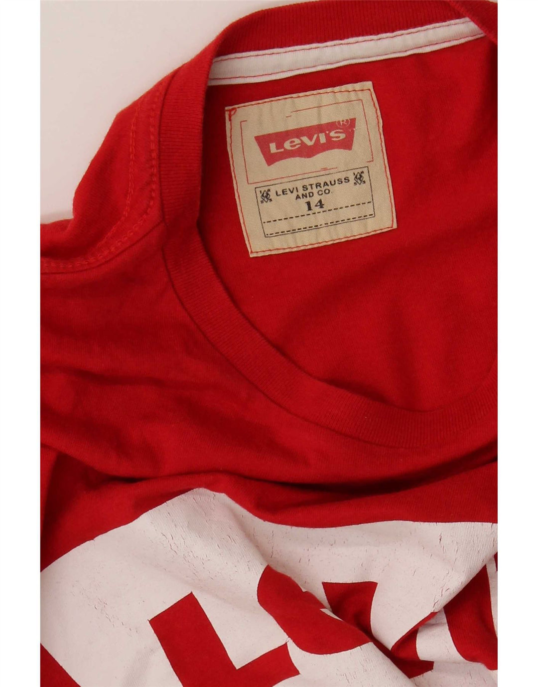 Maglietta grafica Levi's per ragazzi, 13-14 anni, rossa