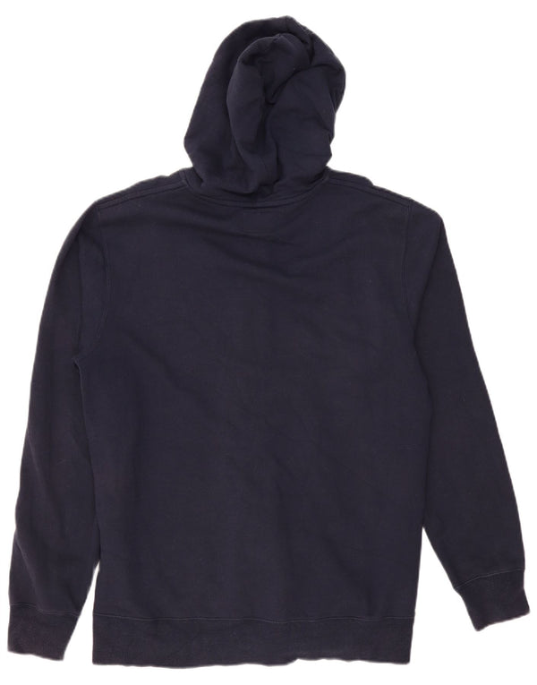 Maglione con cappuccio e zip da uomo QUIKSILVER grande in cotone blu navy