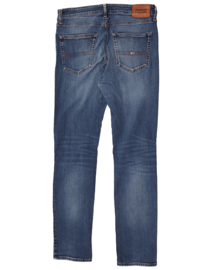Jeans slim da uomo Tommy Hilfiger W32 L32 cotone blu