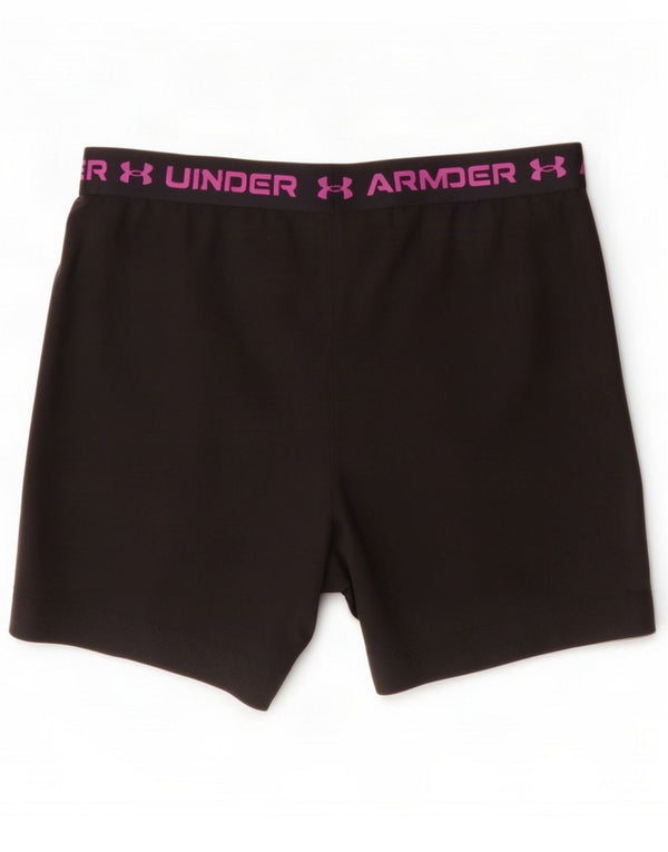 Pantaloncini sportivi con grafica da donna Under Armour UK 18 XL Nero