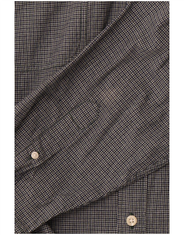 LEVI'S Camicia slim fit da uomo grande in cotone a quadri blu navy