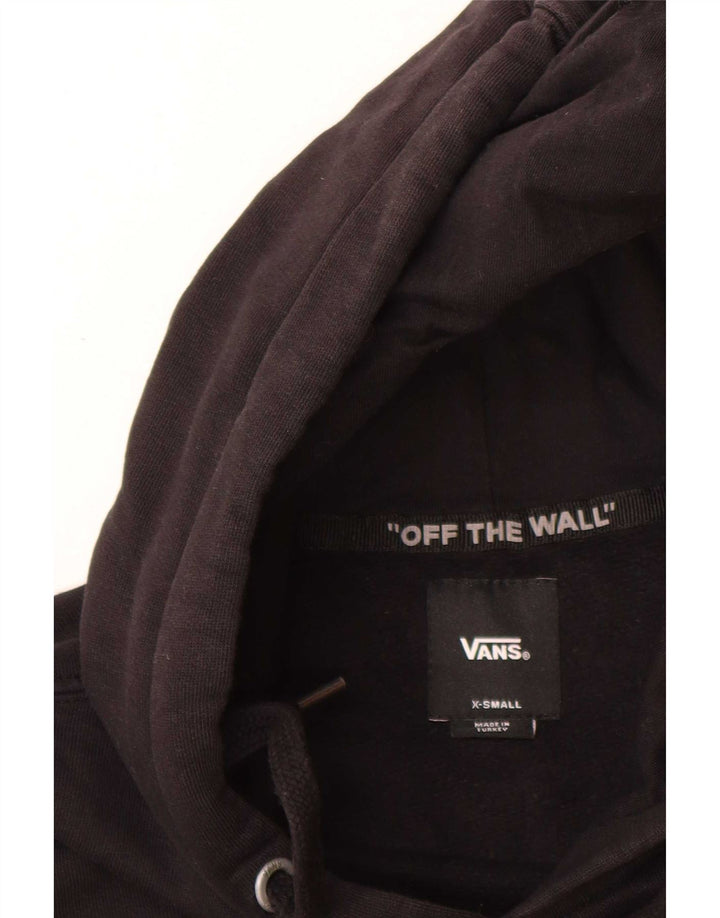 Felpa con cappuccio grafica da uomo Vans XS nera