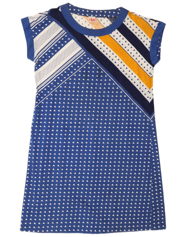 Abito t-shirt da donna Romy UK 18 XL Poliammide geometrica blu