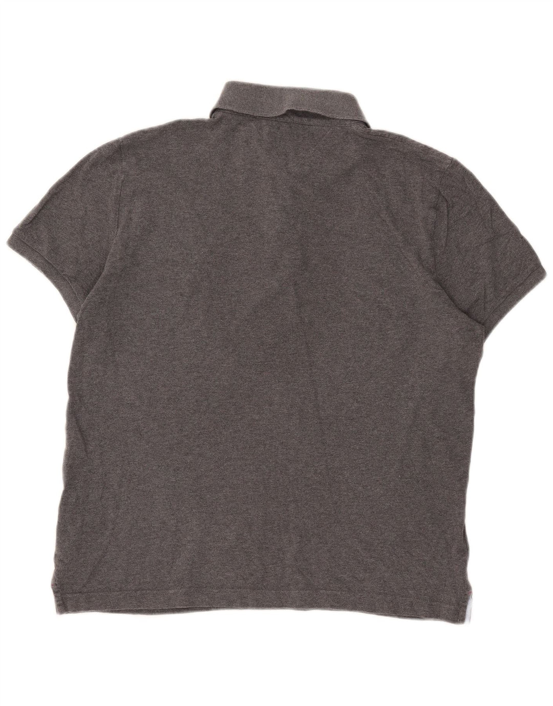Polo da uomo Custom Fit Tommy Hilfiger grande in cotone grigio