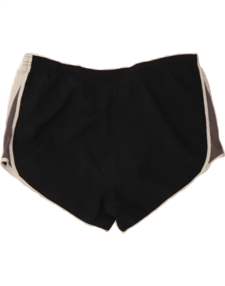 NIKE Womens Dri Fit Sport Shorts UK 14 Medium Black Colourblock Polyester Vintage Nike and Second-Hand Nike from Messina Hembry 