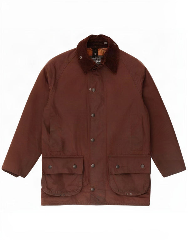 Barbour Giacca da uomo in cotone cerato Beaufort UK 36 piccola marrone