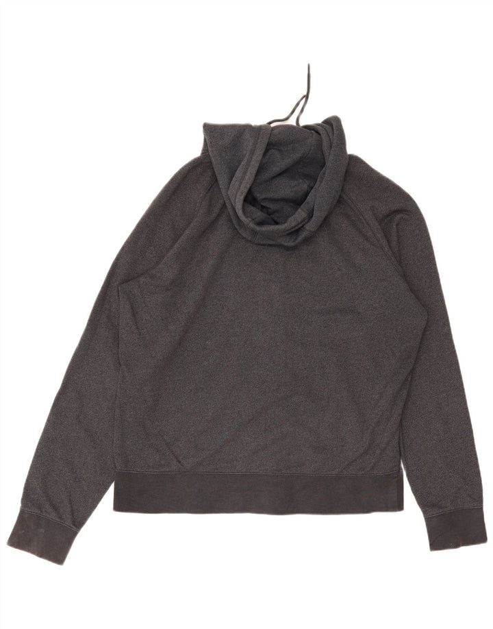 Felpa con cappuccio e zip Nike da uomo, grande, in cotone grigio