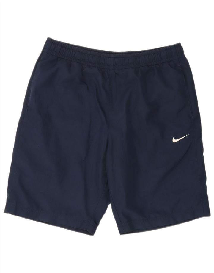 Pantaloncini sportivi Nike da uomo medi in poliestere blu navy