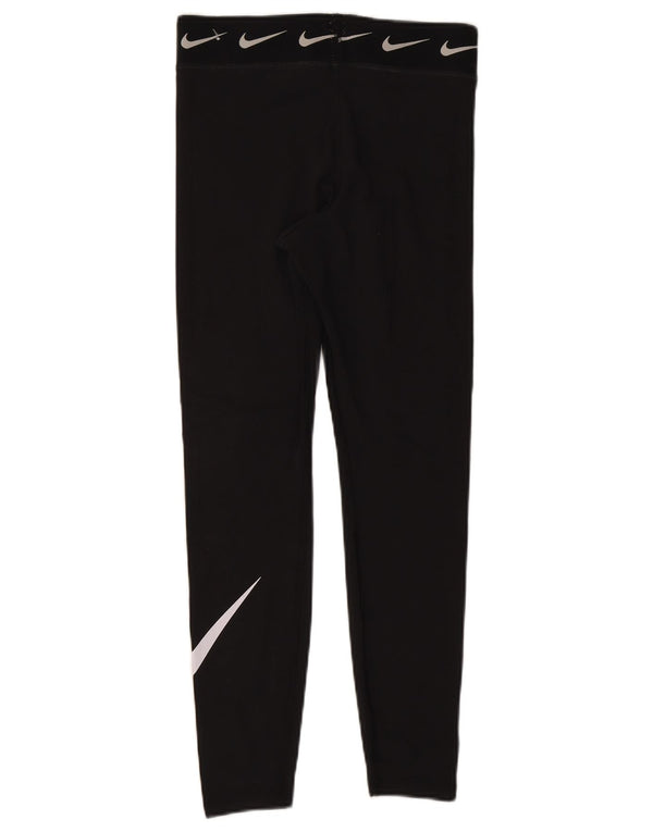 Leggings grafici da donna Nike UK 12 cotone medio nero
