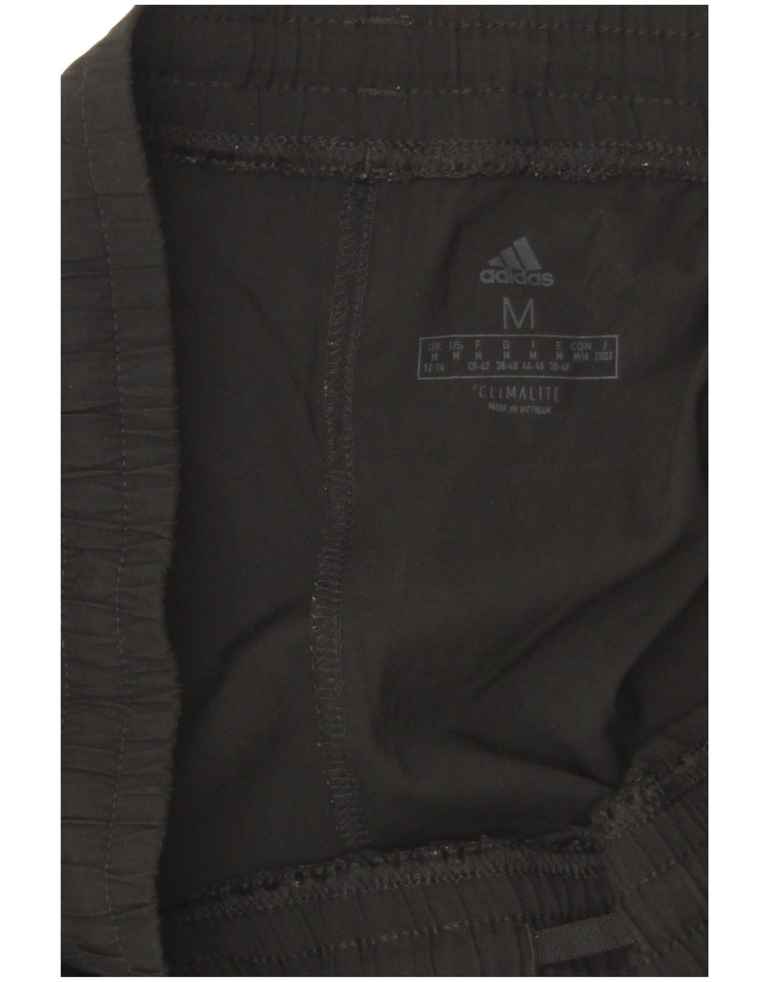 Pantaloncini sportivi Adidas Climalite da donna UK 12/14 Poliestere nero medio