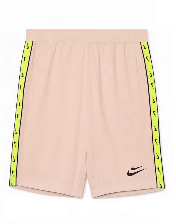 Pantaloncini sportivi Nike da uomo con grafica piccola, in cotone color block beige