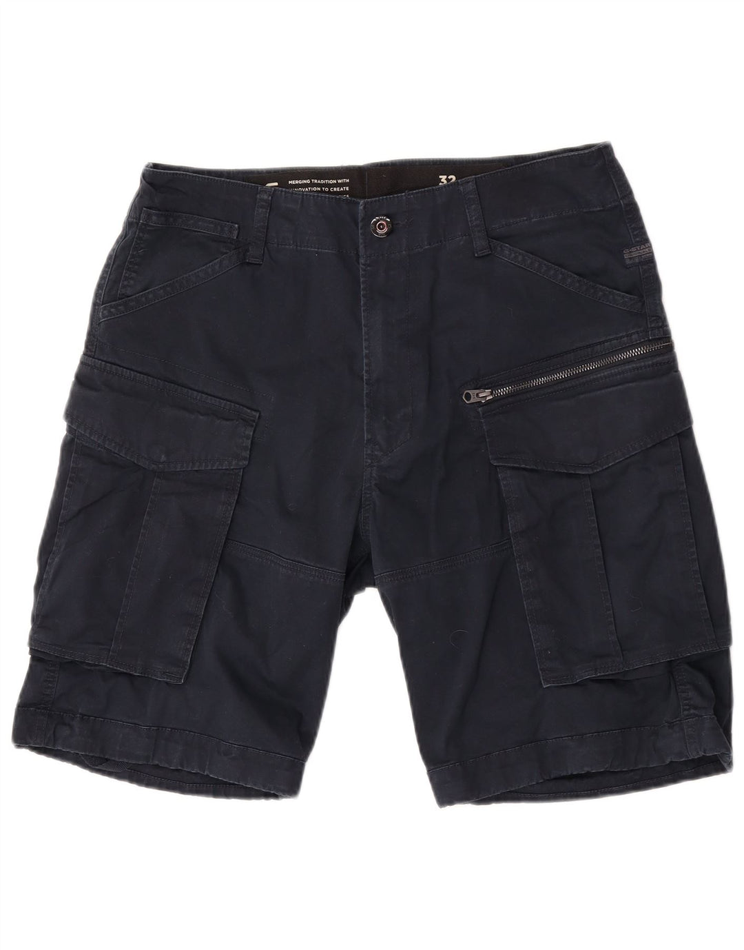 Pantaloncini cargo da uomo G-Star W32 medio blu navy