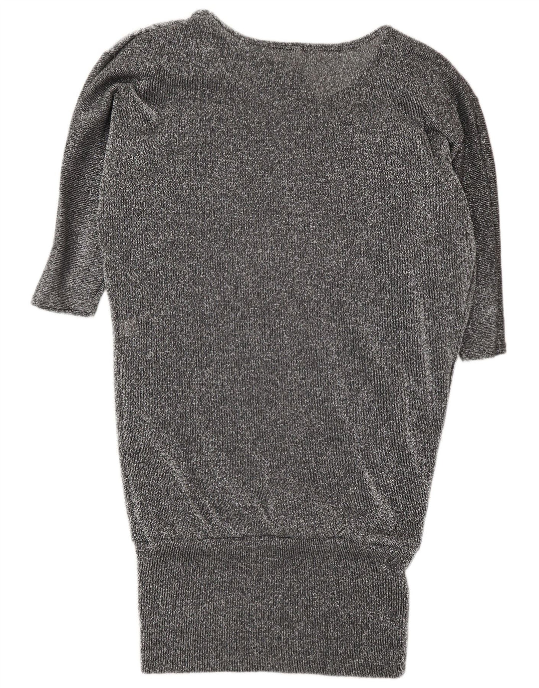 Abito vintage in maglione a pipistrello da donna UK 16 grande grigio