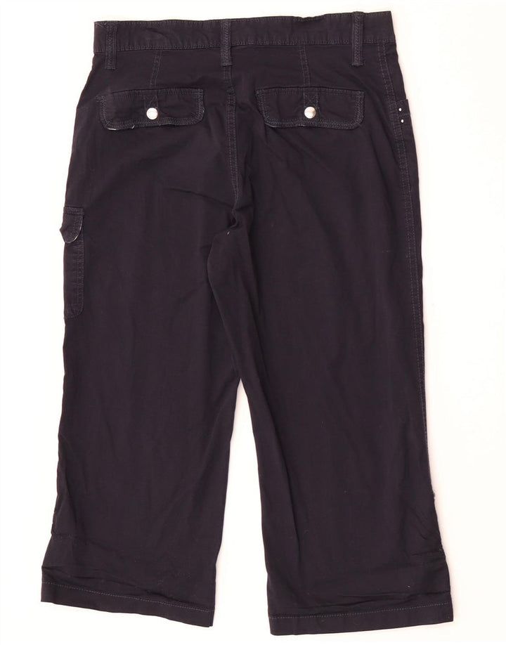 Pantaloni cargo Capri da donna Lee US 8 Medium W30 L20 Cotone blu navy