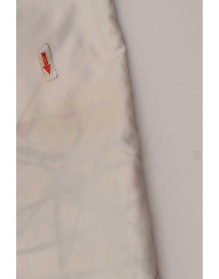 Pantaloncini da bagno reversibili da uomo Bear in poliestere bianco medio