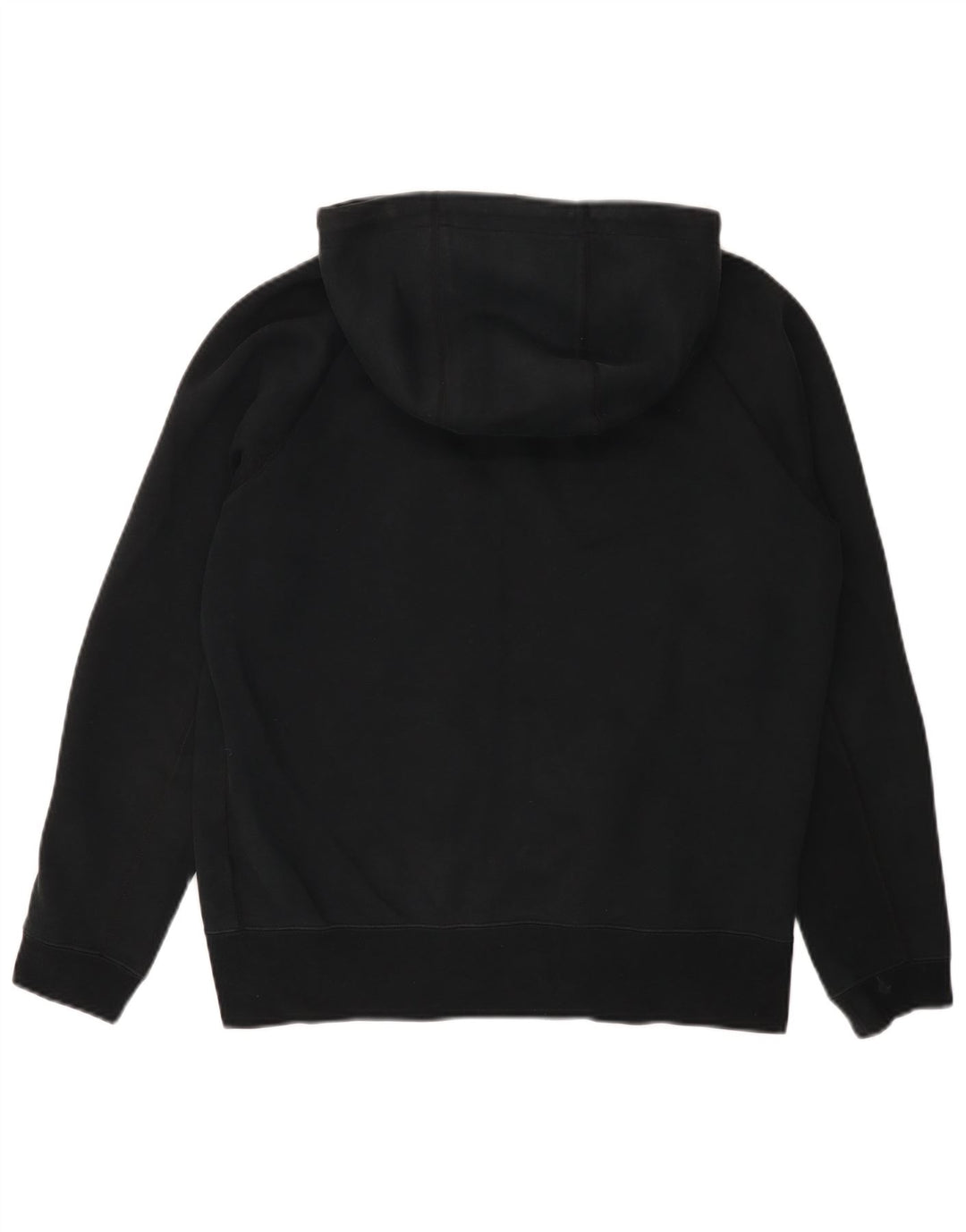 Felpa con cappuccio e zip Nike da uomo in cotone nero medio