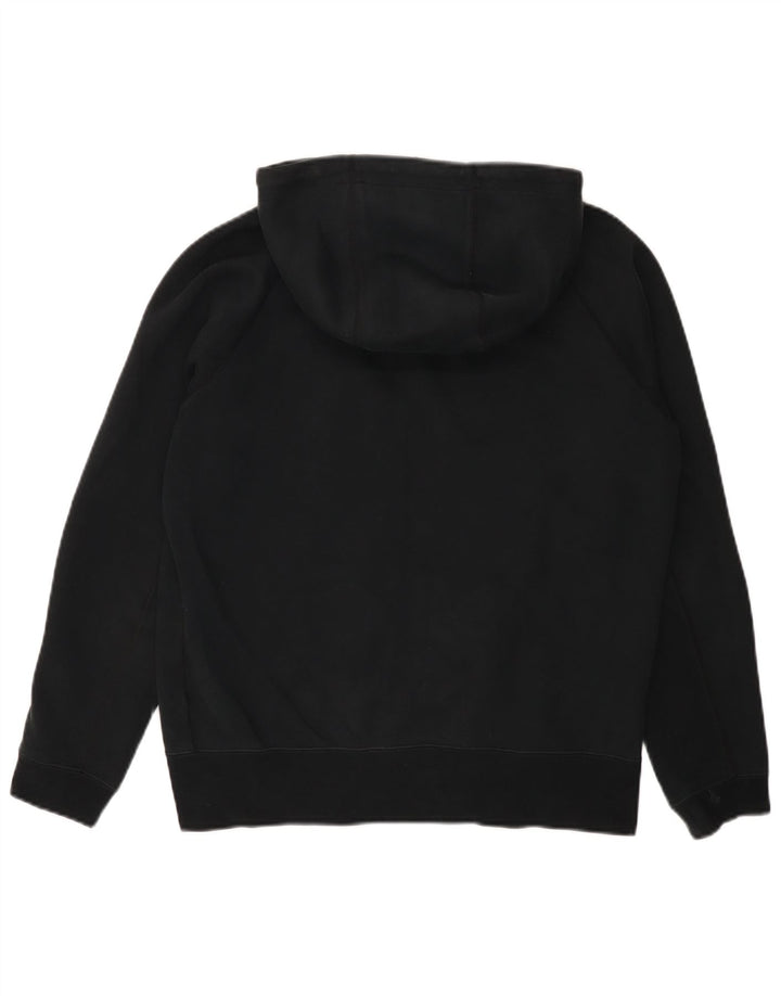 Felpa con cappuccio e zip Nike da uomo in cotone nero medio