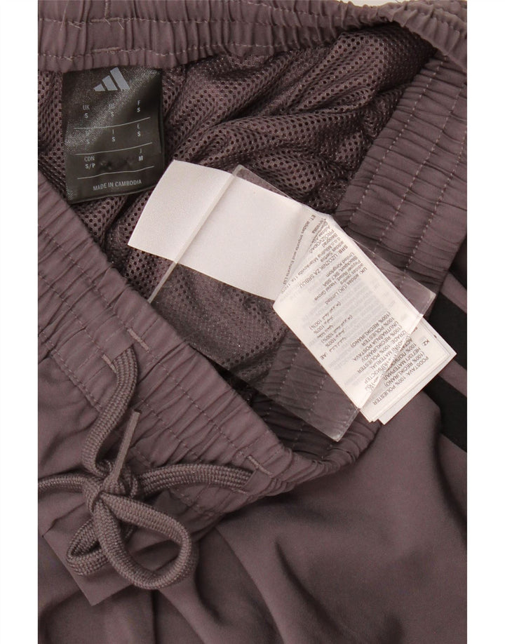 Pantaloncini sportivi da uomo ADIDAS piccoli in poliestere grigio