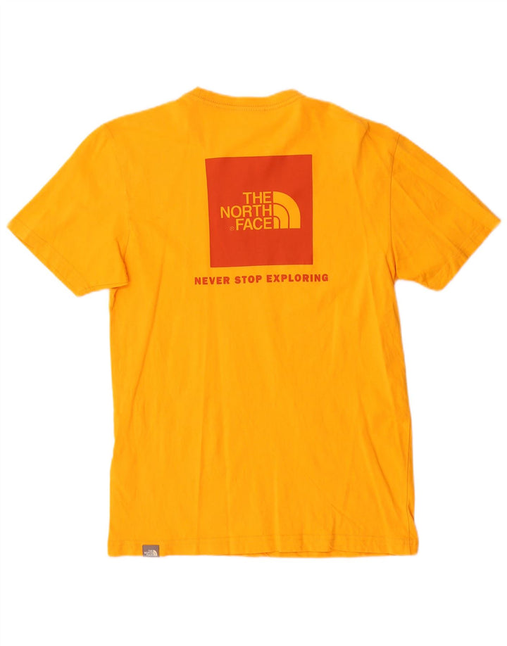 T-shirt grafica da uomo The North Face Top Small in cotone arancione