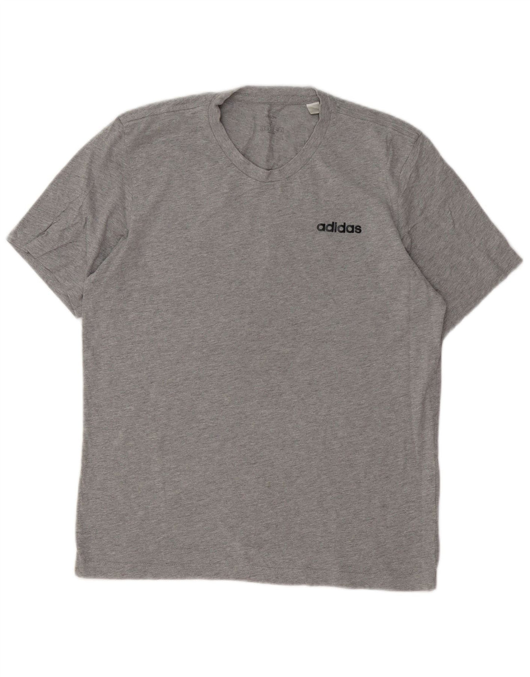 T-shirt da uomo ADIDAS Top in cotone mélange grigio medio