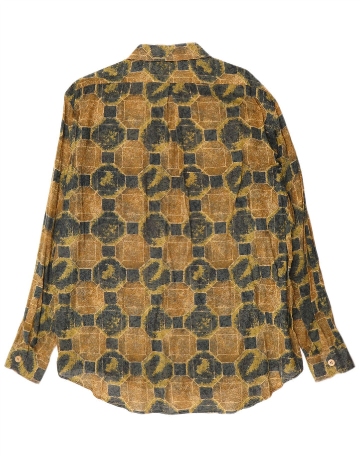 Camicia da uomo Hilton taglia 41 16 grande geometrica multicolore