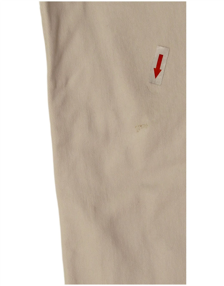 Jeans bootcut dritti da donna Zara EU 38 Small W28 L26 cotone bianco sporco