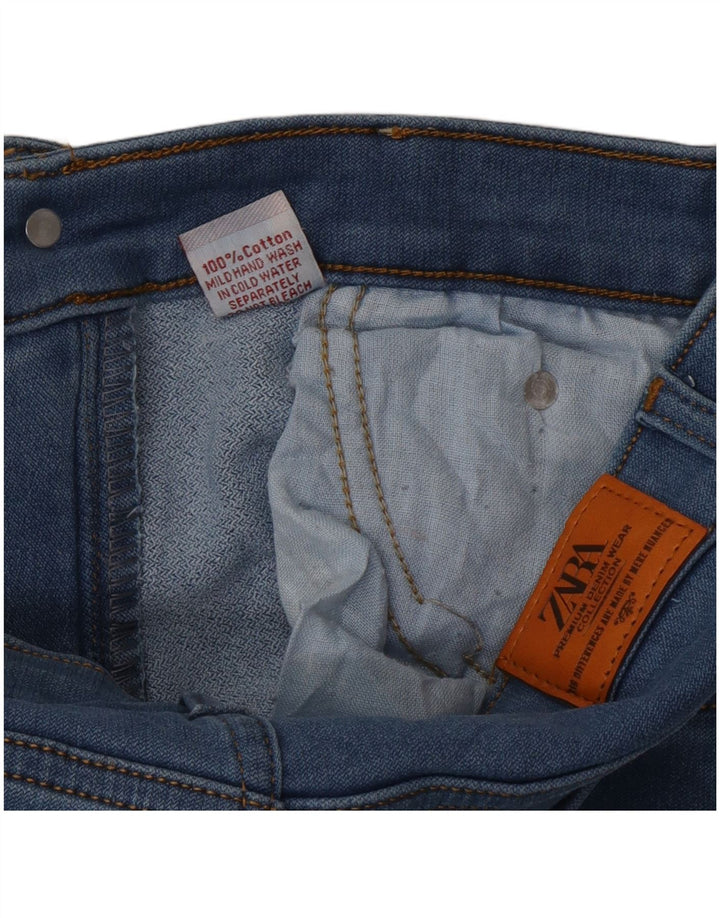 Jeans dritti da uomo Zara W30 L29 cotone blu
