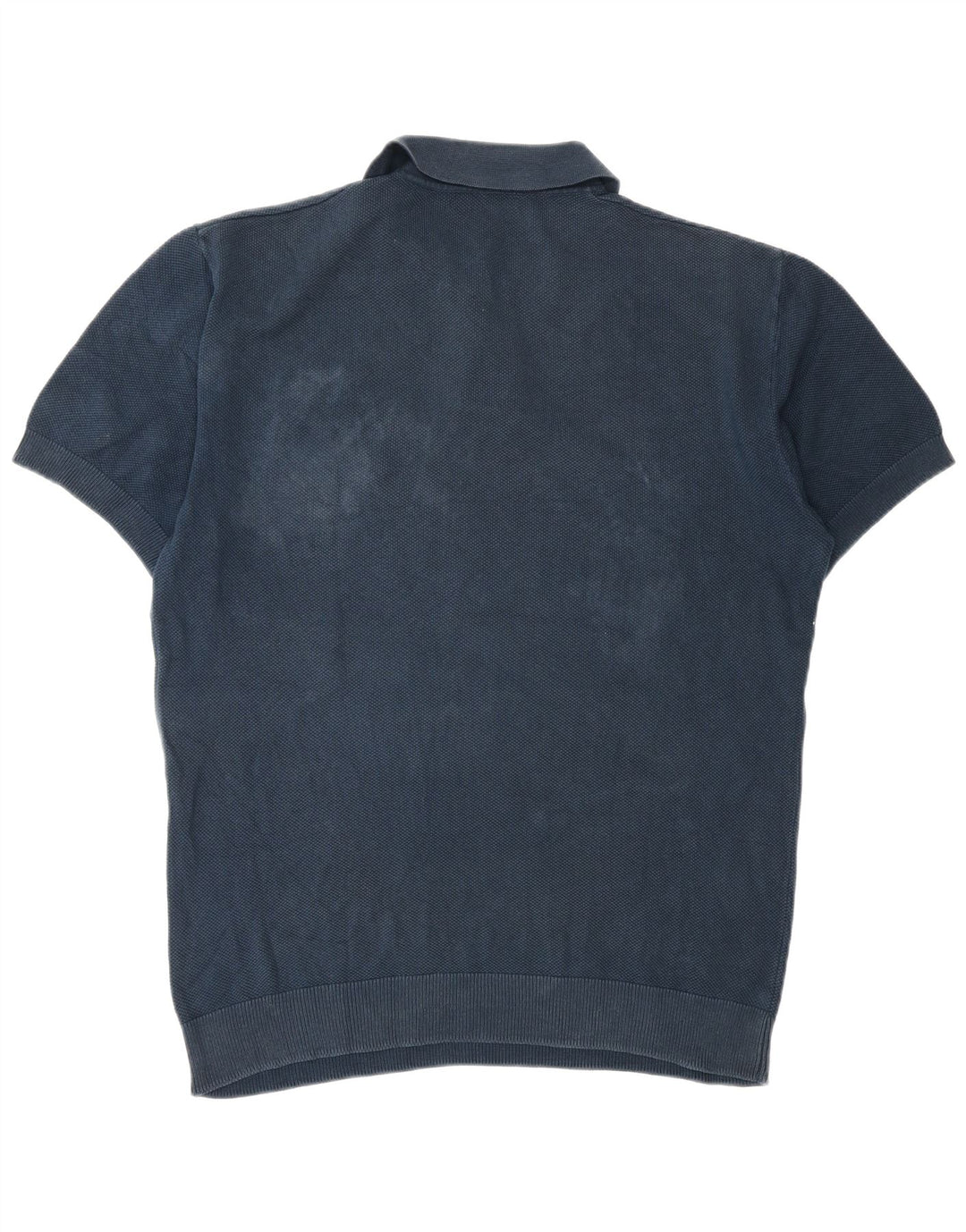 Maglione Zara da uomo a maniche corte con collo a polo blu navy medio