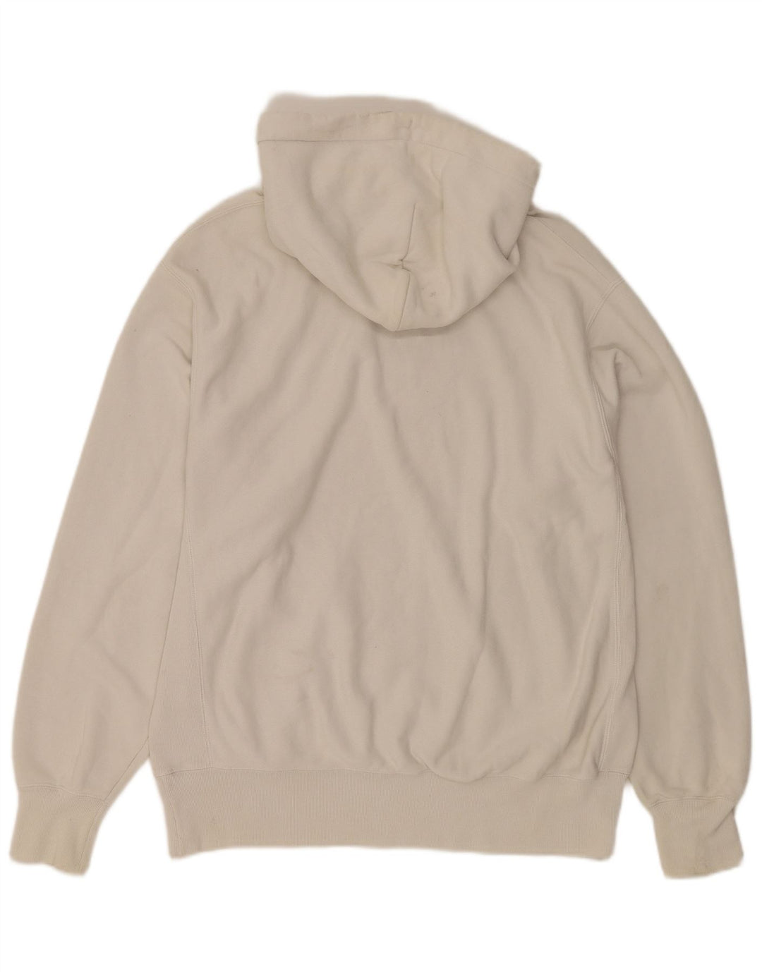 Felpa con cappuccio Champion Reverse Weave da uomo, grande, in cotone bianco