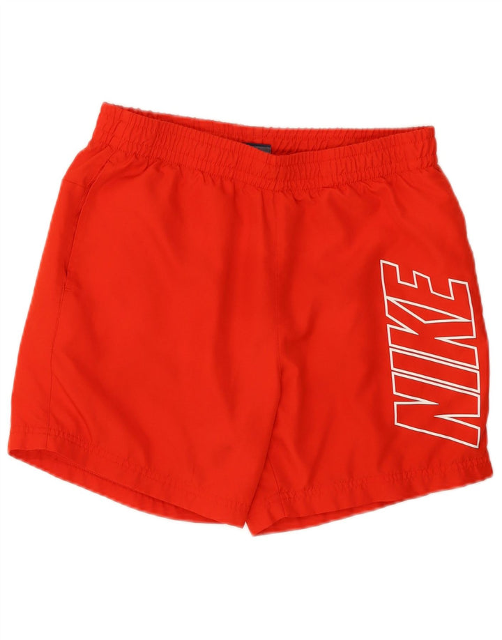 NIKE Pantaloncini sportivi grafici da uomo piccoli in poliestere rosso