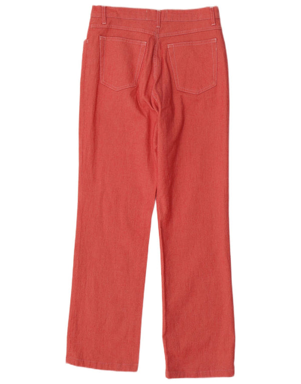 Vintage Womens Straight Jeans W31 L30 Red Cotton