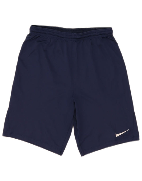 Pantaloncini sportivi Nike da ragazzo Dri Fit 13-14 anni XL blu navy poliestere