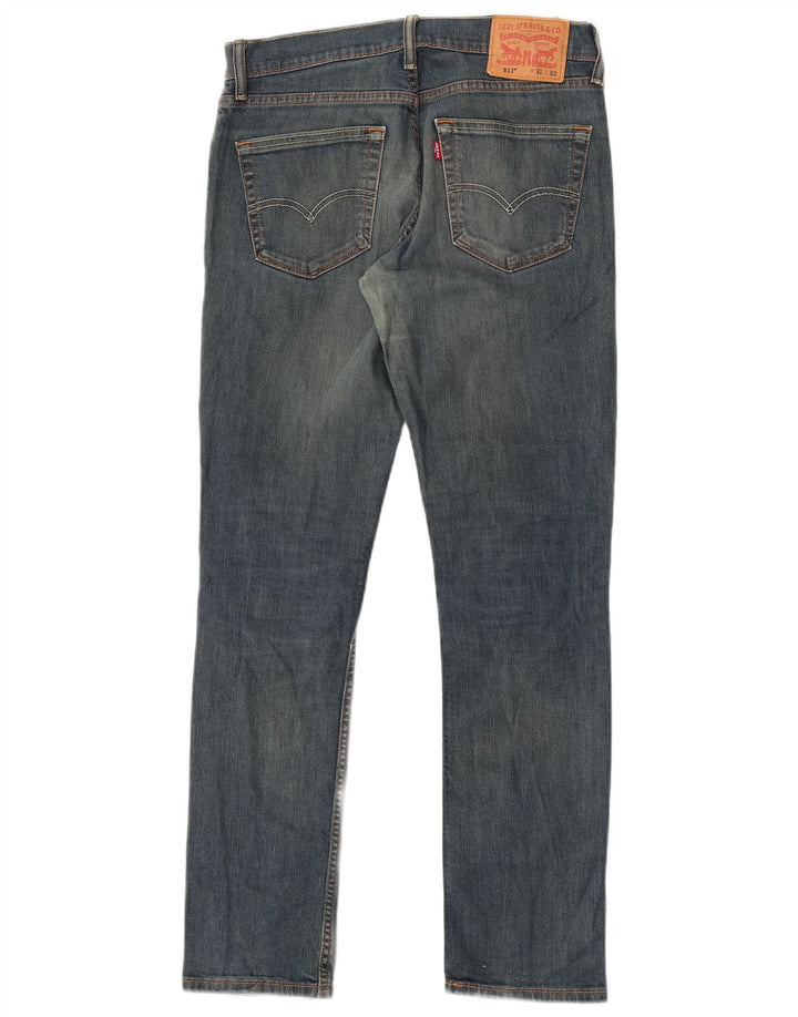 Levi's Uomo 511 Slim Jeans W31 L32 Cotone Blu