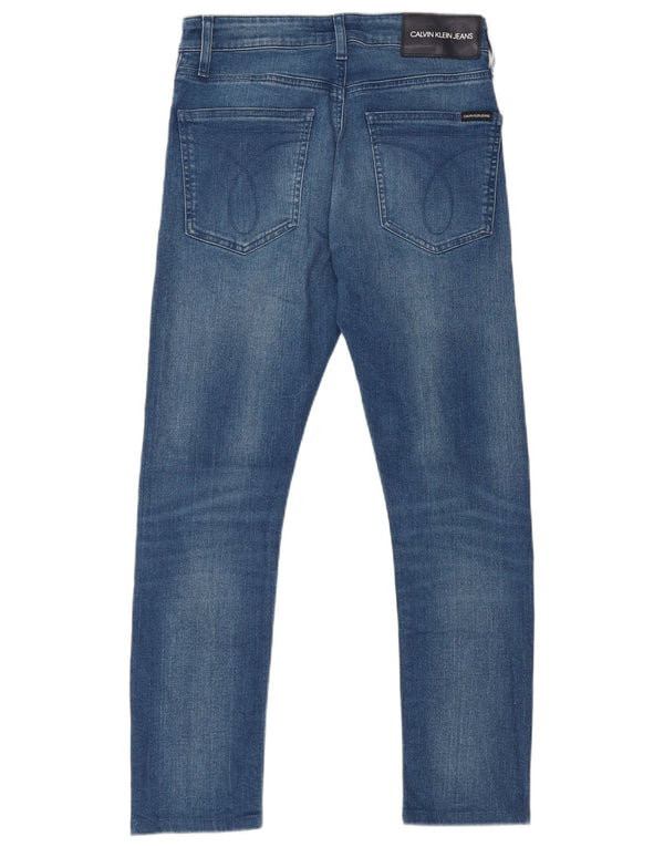 Jeans slim da uomo Calvin Klein W29 L27 cotone blu